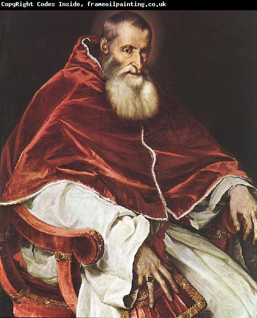 TIZIANO Vecellio Portrait of Pope Paul III atr